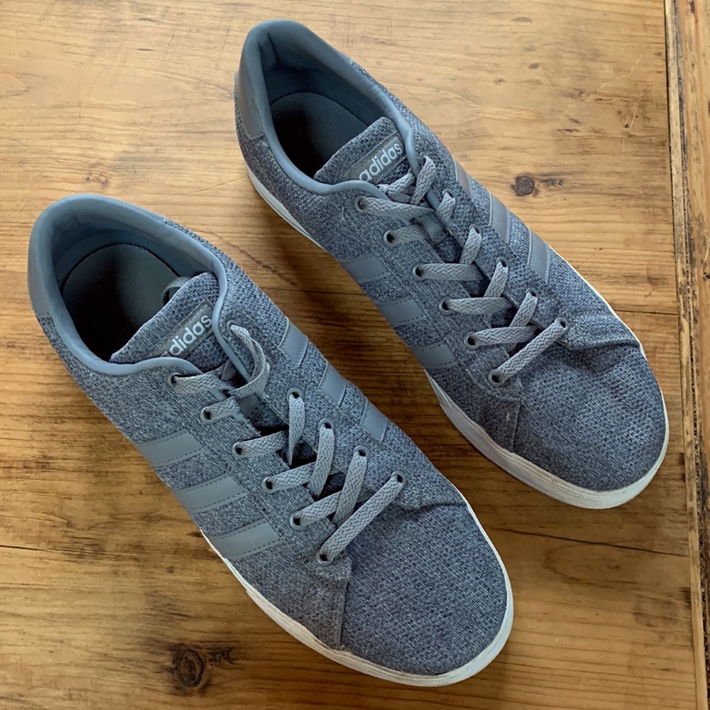 Adidas Daily Vulc ‘Grey' Sneakers | Men's Size 11.5
